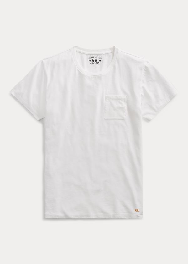 Men's Ralph Lauren Cotton Jersey Pocket T Shirts | 437065DGF